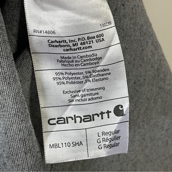 Carhartt Men's Base Force Heavyweight Crew in Grey - Picture 8 of 9